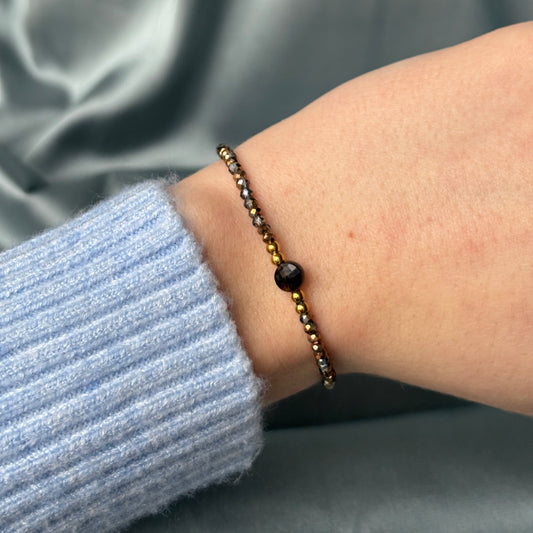 BRACELET PERLE - OEIL DE TIGRE
