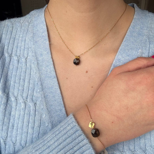 PARURE - OEIL DE TIGRE