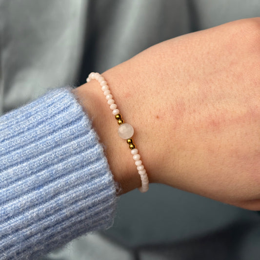 BRACELET PERLE - PIERRE DE JADE