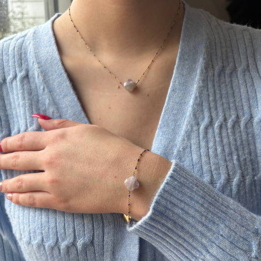 PARURE - TRÈFLE VIOLET